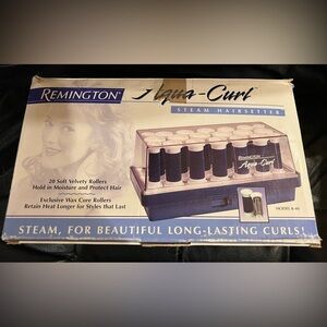 Remington Aqua-Curl Steam Hairsetter in Blue and White